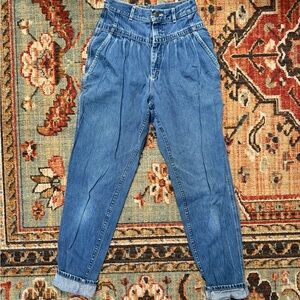 Lee Women's Blue Vintage Pleated Jeans